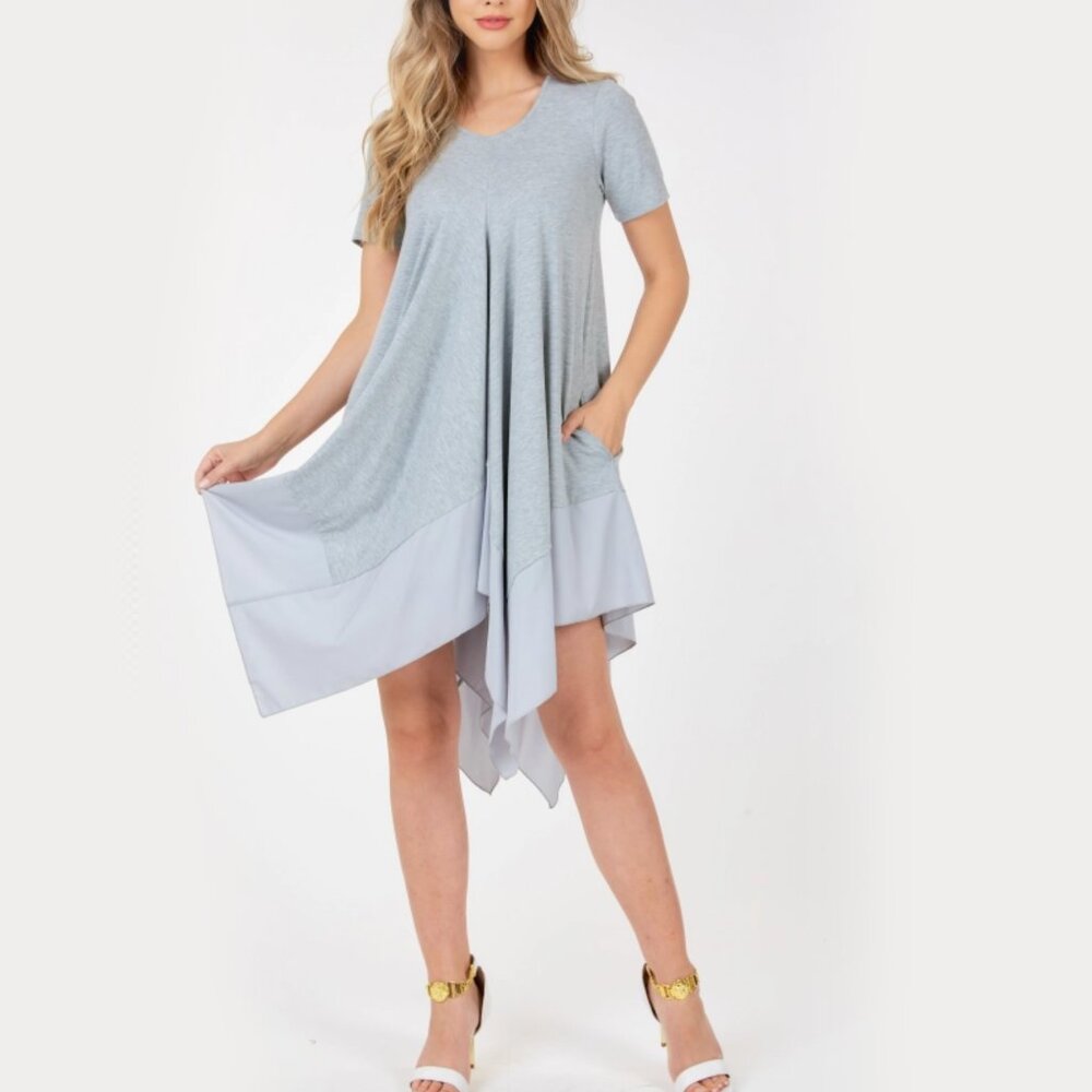 Elegant Gray Women's Dress